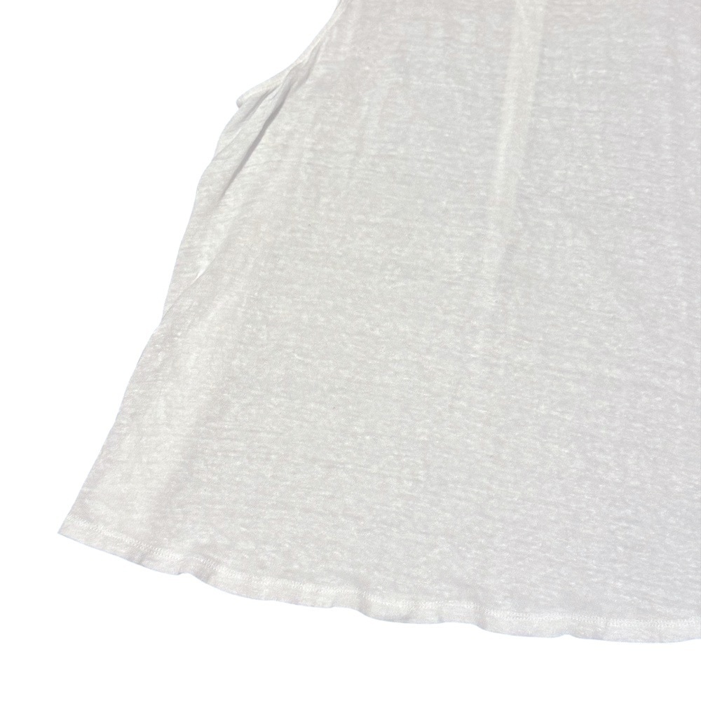 Women’s J.Jill Love Linen Sleeveless White Lightweight Top - Picture 2 of 7
